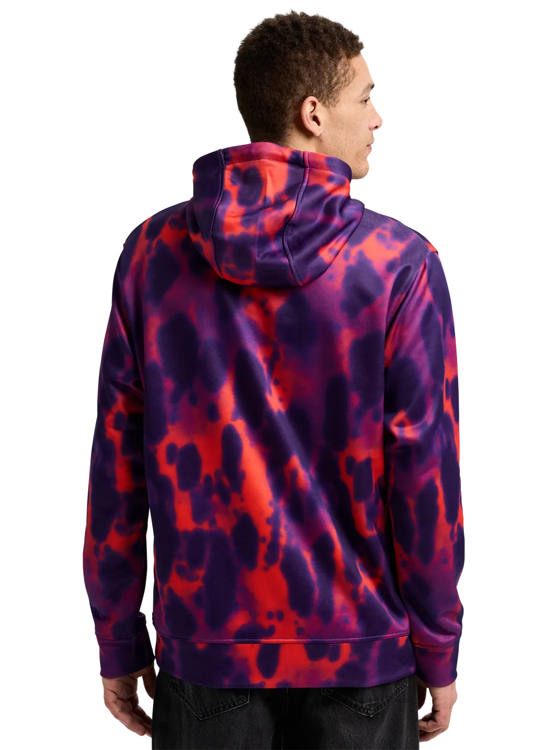 Burton Oak huvtröja True Black Heather herr fleece