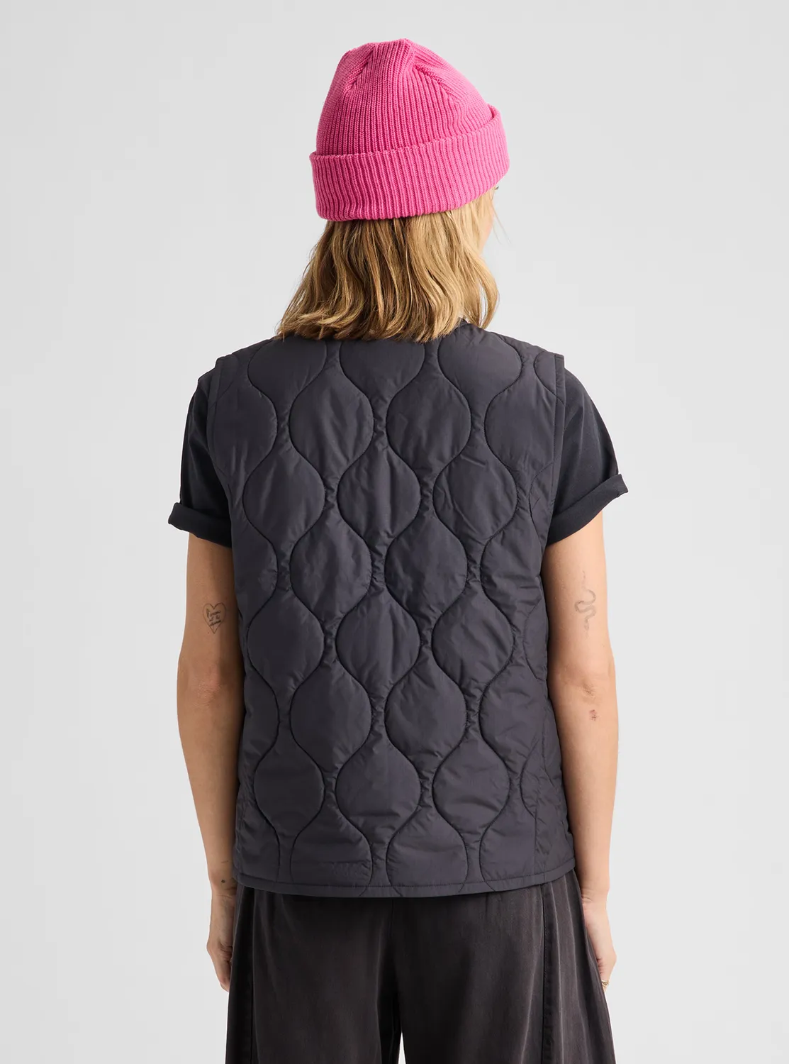 Burton Quilted Synthetic pufferväst dam True Black lätt