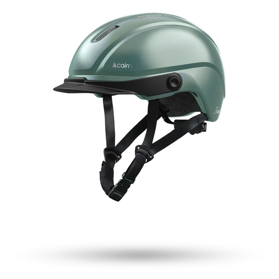 Cairn Fuse cykelhjälm metallic eukalyptus Fidlock