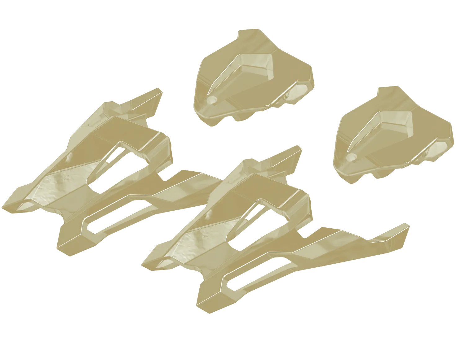 Fritschi Tecton Color Clip Set bindningsclips yellow-green plast