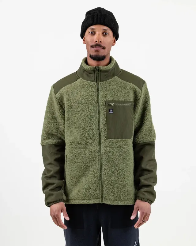 Jones Base Camp Recycled Fleece 2026 fleecejacka moss green