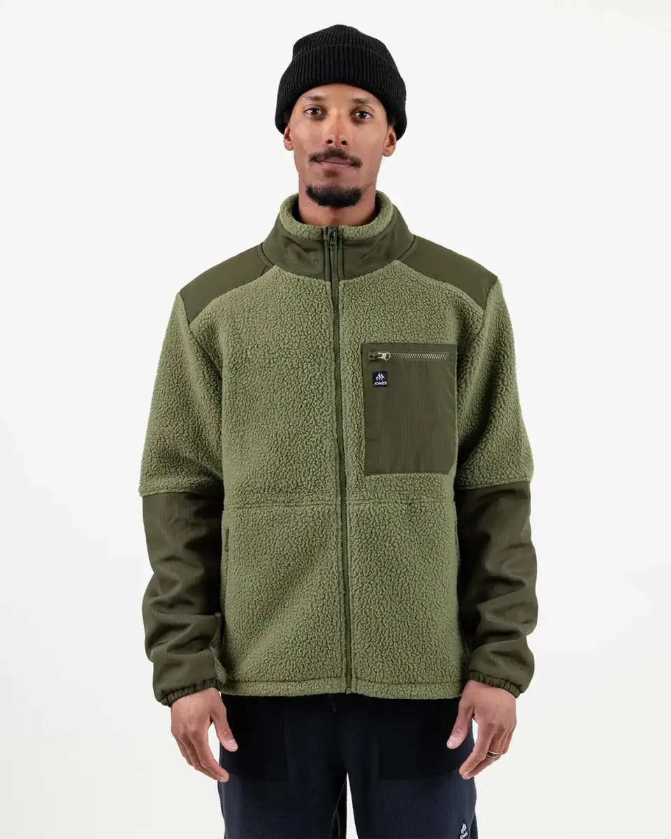 Jones Base Camp Recycled Fleece 2026 fleecejacka moss green