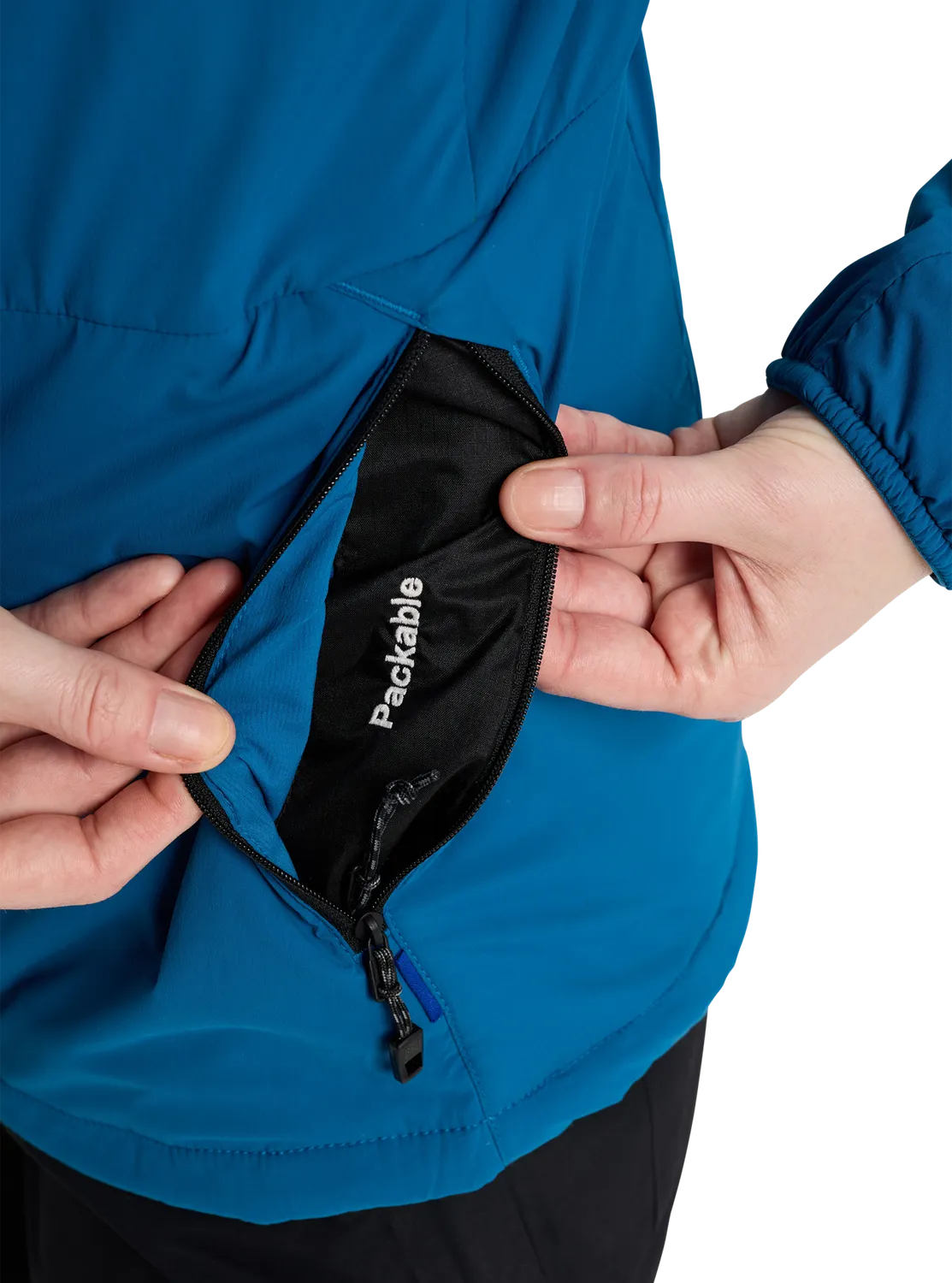 Burton [ak] Helium Hooded mellanjacka dam Blue Teal