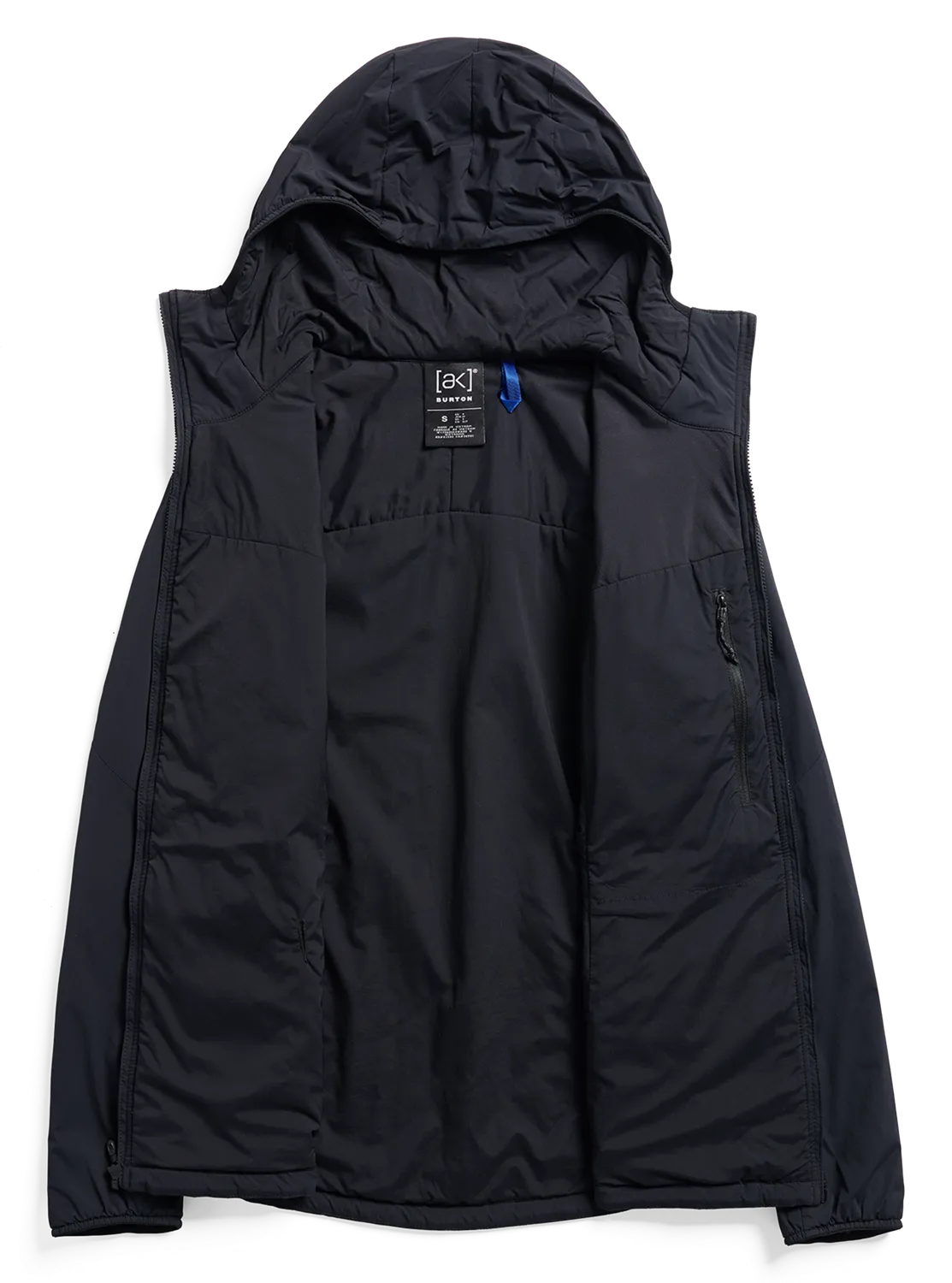Burton [ak] Helium Hooded mellanjacka dam True Black 40g
