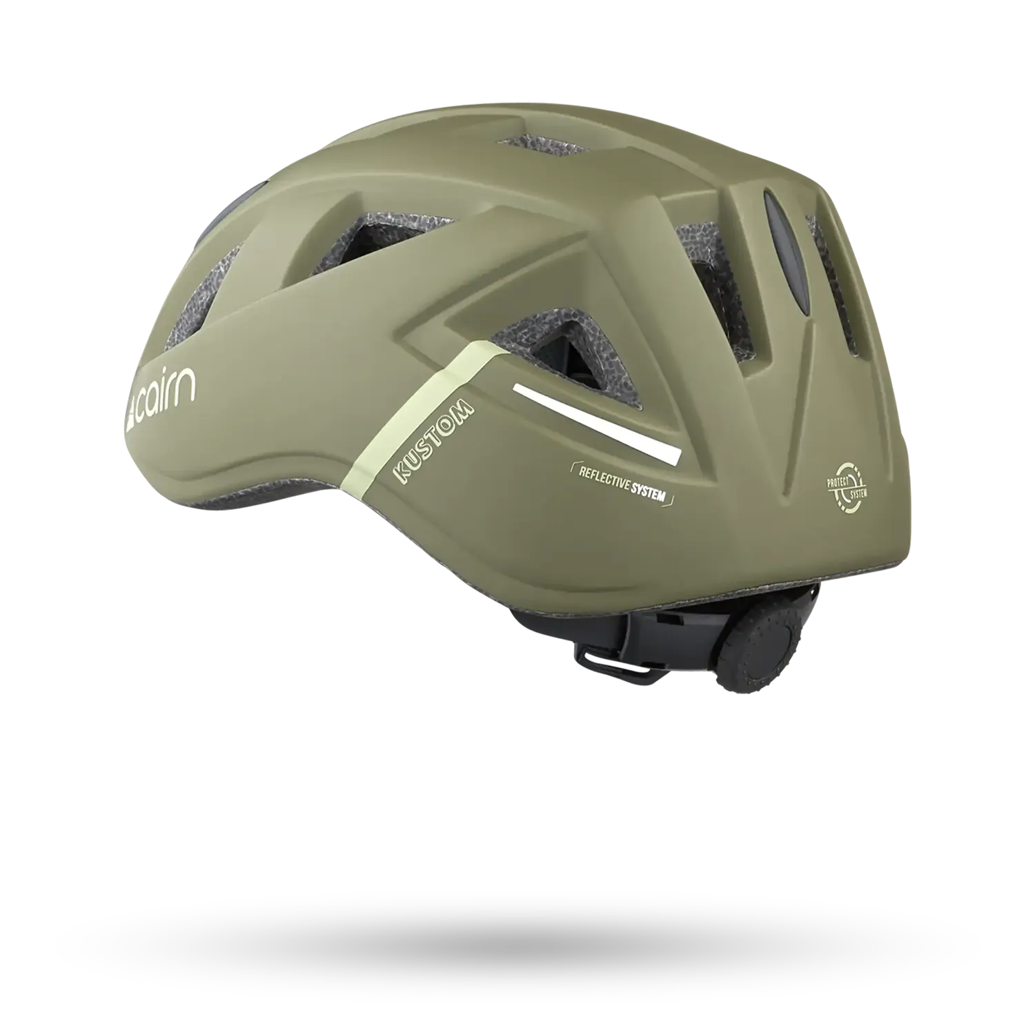 Cairn Kustom cykelhjälm Mat Olive barn klistermärken