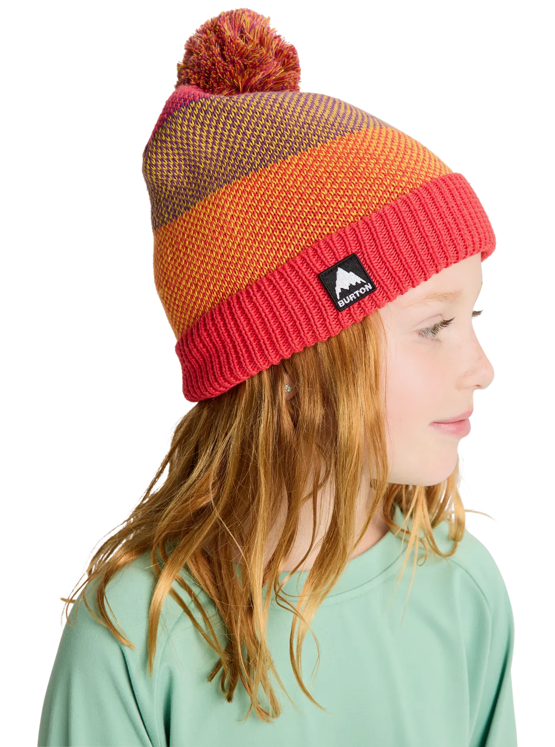 Burton Fleece-Lined Pom barnmössa fiesta red multi