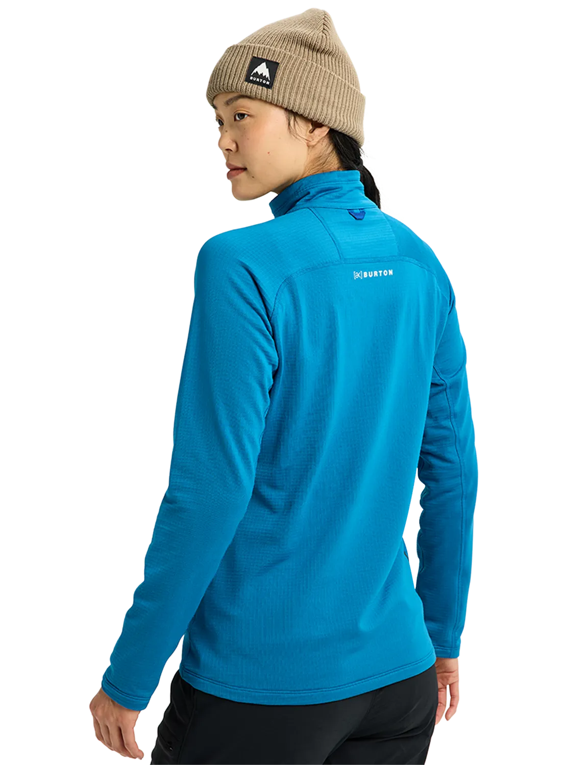 Burton [ak] Helium Grid fleece dam Blue Teal andas