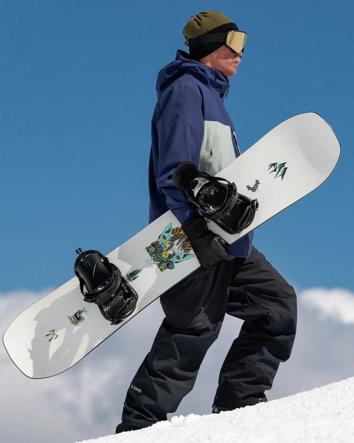 Jones Rally Cat Snowboard herr mellow camber lekfull