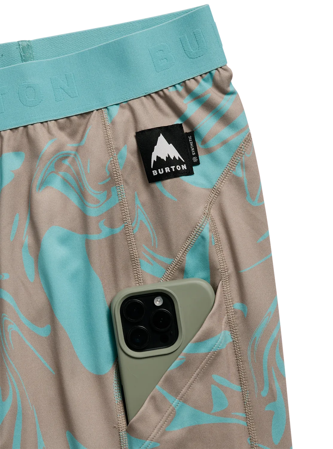 Burton Lightweight underställsbyxor herr svart syntet