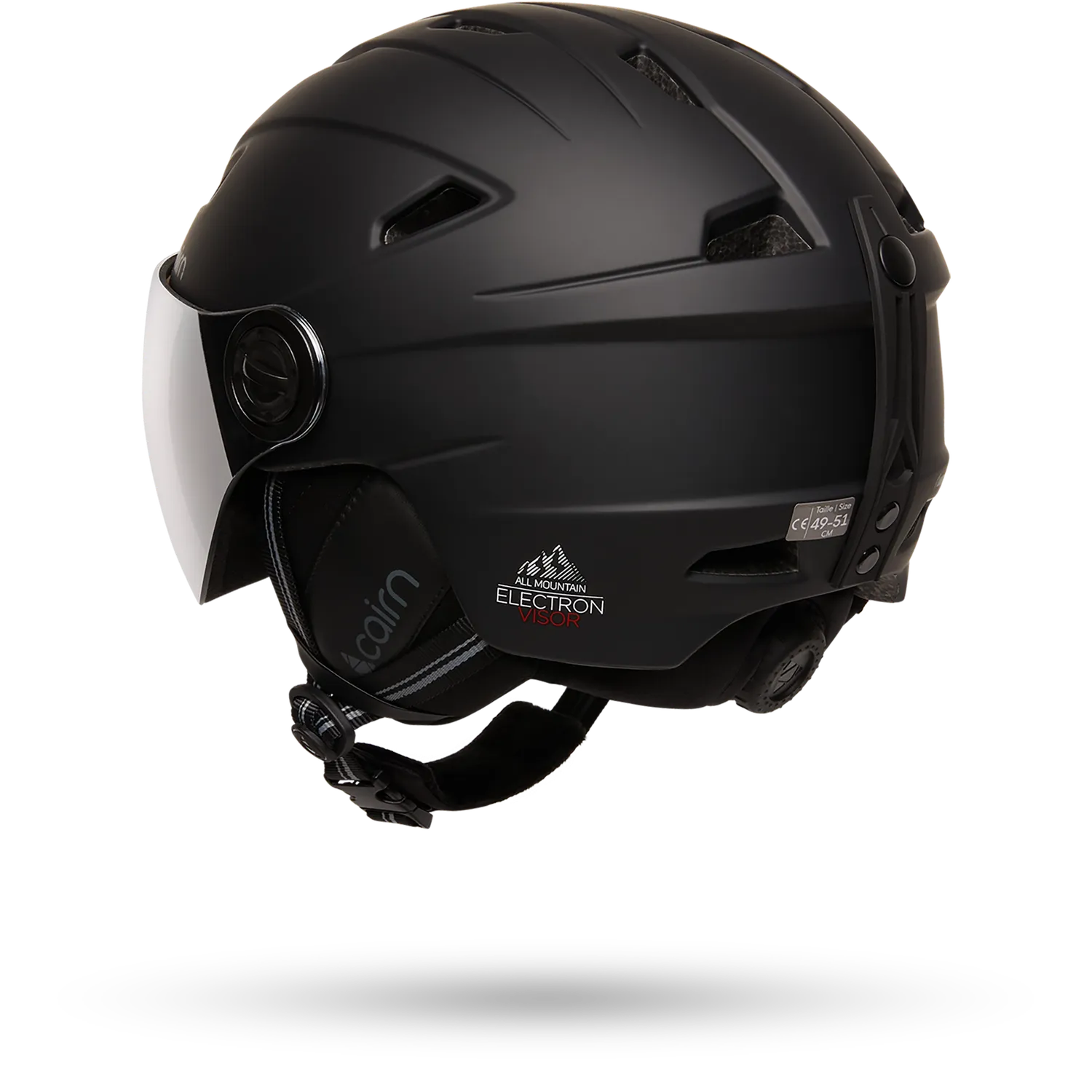 Cairn Electron Visor skidhjälm Mat Black 55/56