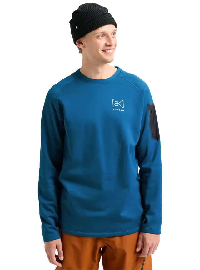 Burton [ak] Baker Stretch fleecetröja Gray Cloud stretch
