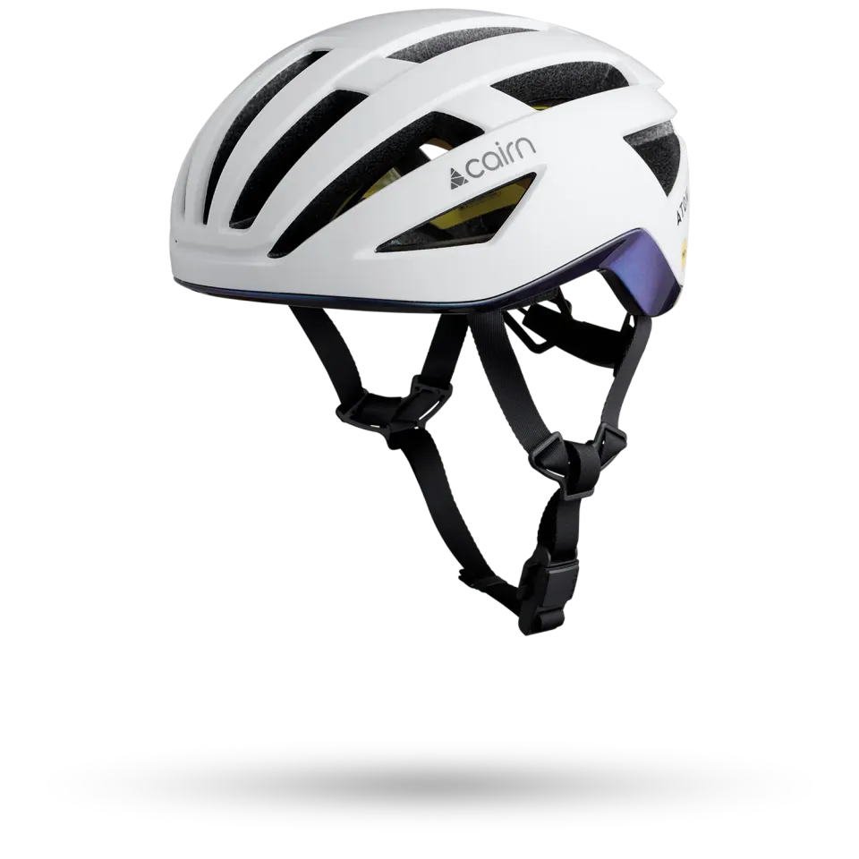 Cairn Atom MIPS cykelhjälm M vit kameleont