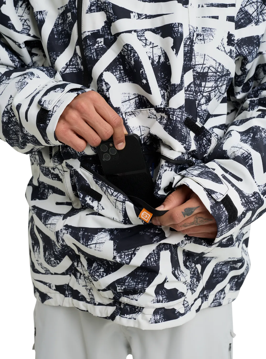 Burton Reserve 2L Relaxed Anorak jacka Gray Cloud herr
