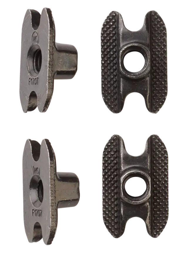 Burton M6 Channel Inserts bindningsskruvar svart 4-pack