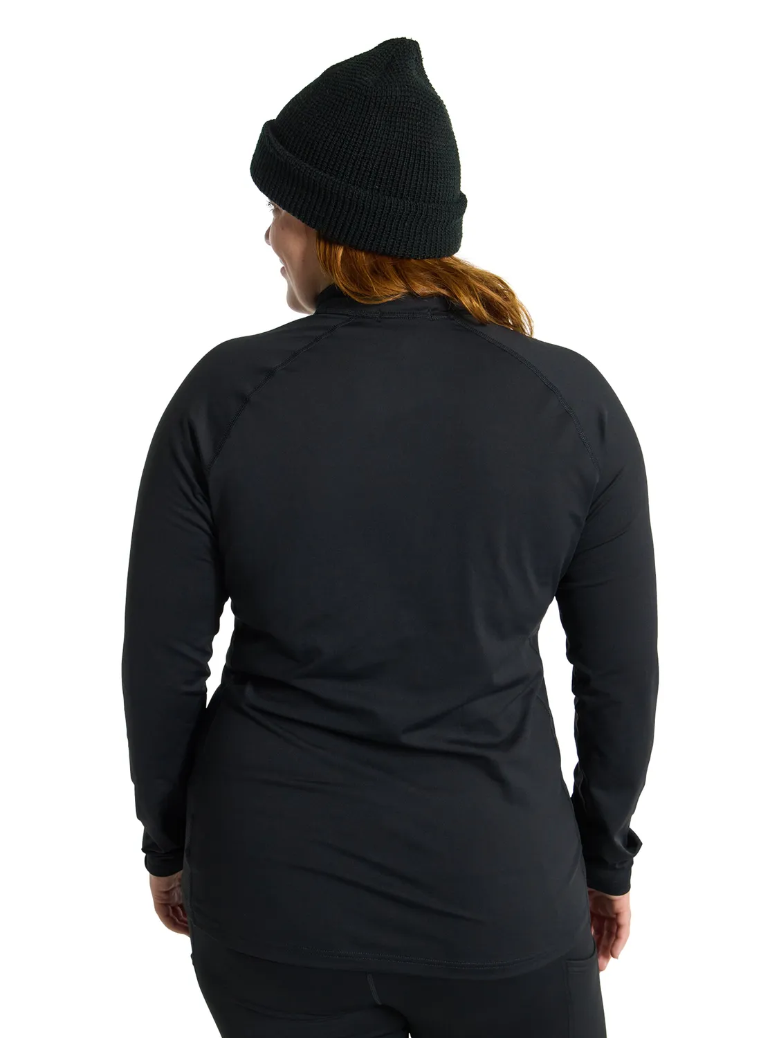 Burton Heavyweight X underställströja quarter-zip svart varm