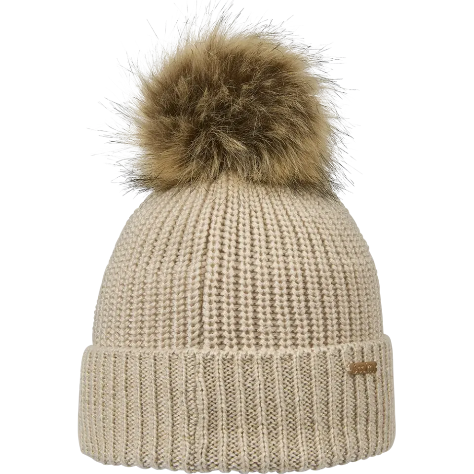 Cairn Lea Hat J barnmössa Cream pompom lurex