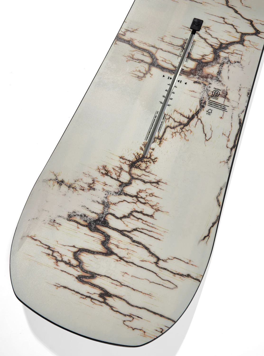 Burton Cartographer Camber snowboard 154 Fractal Burning camber
