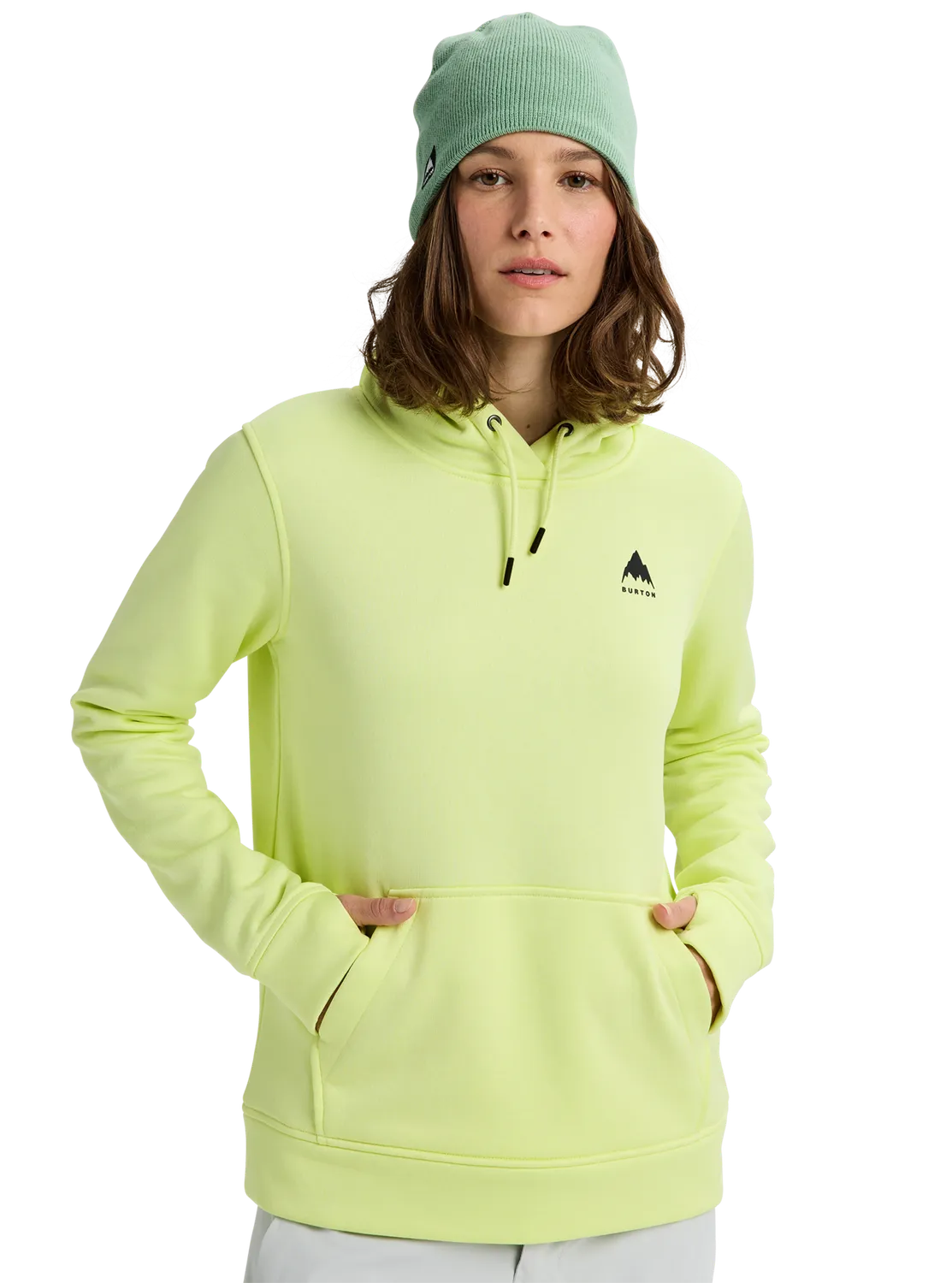 Burton Oak Pullover hoodie dam True Black Heather