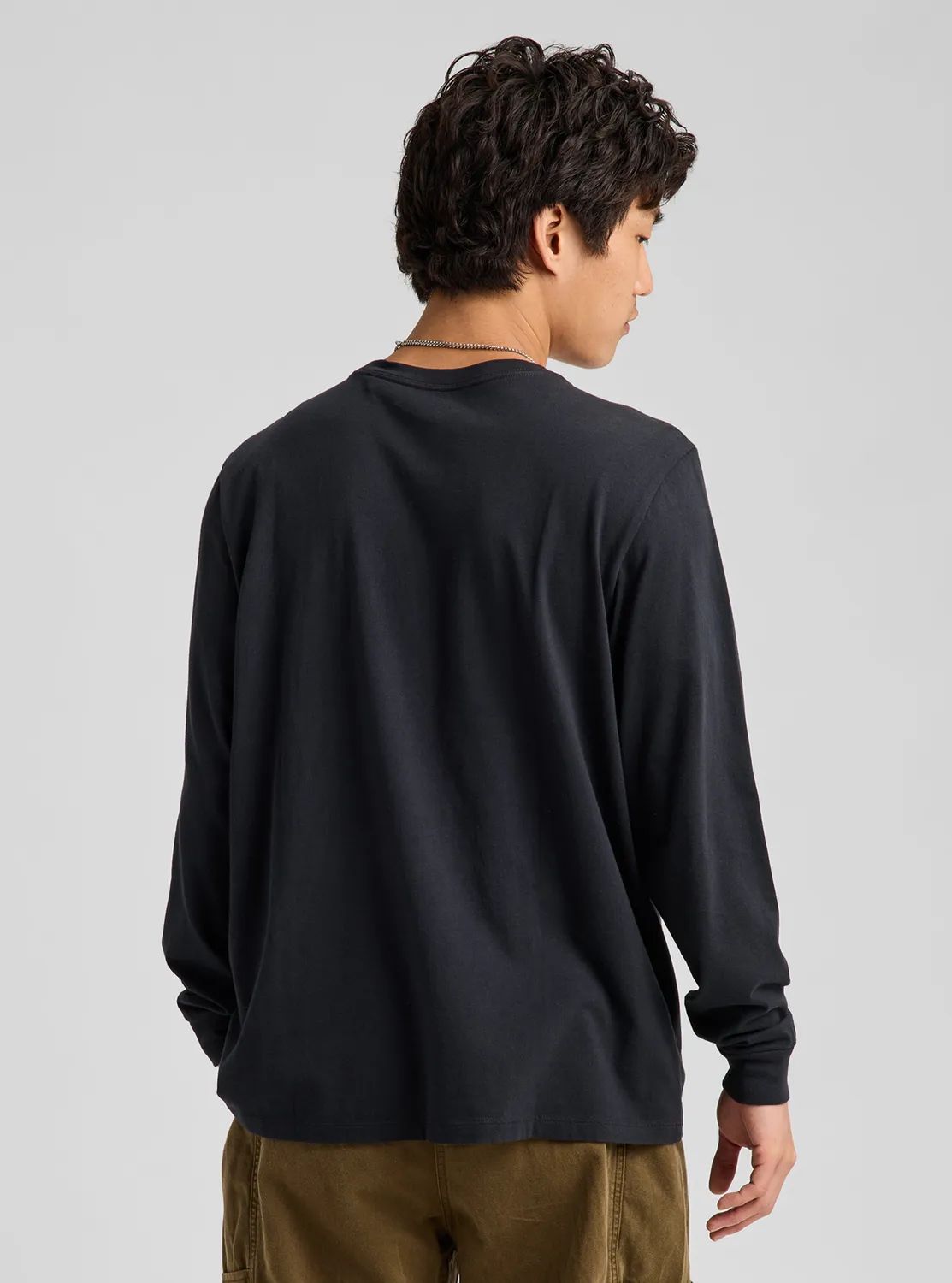 Burton Anon Long Sleeve T-Shirt True Black S-XL ekologisk