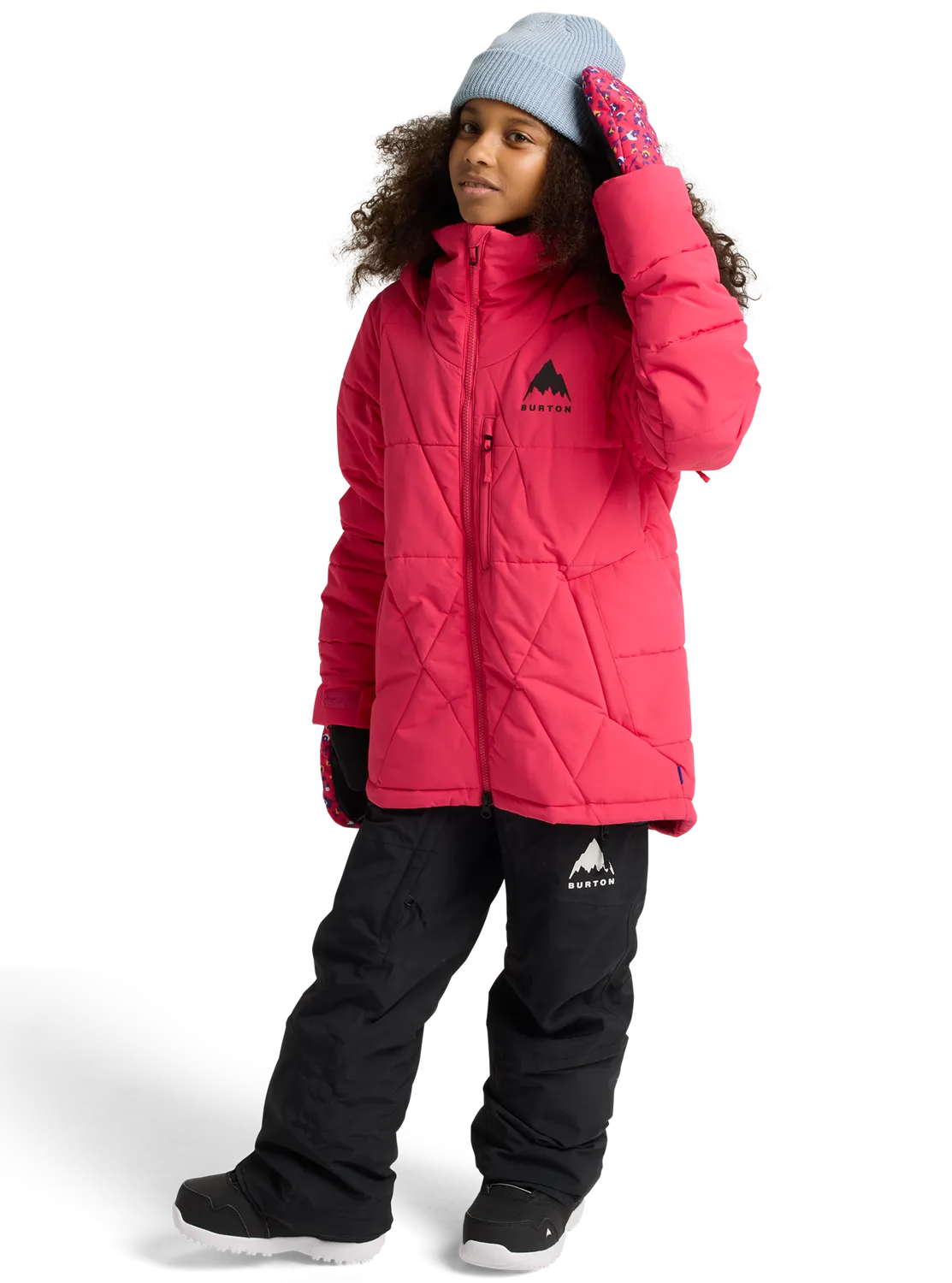 Burton Spindal 2L skidjacka barn Azalea Pink isolerad