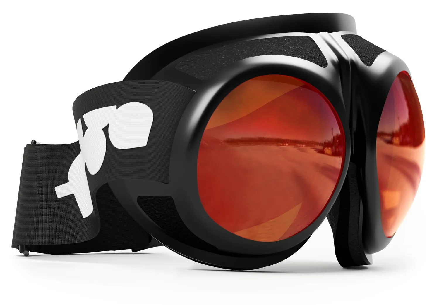 Rovfluga Goggles skidglasögon orange lins svart
