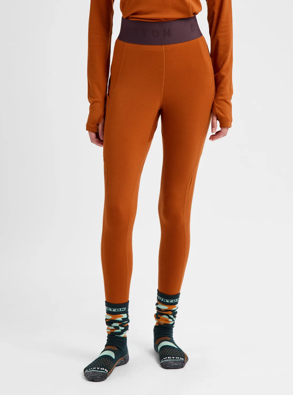 Burton Merino Blend Midweight underställsbyxor True Black ull