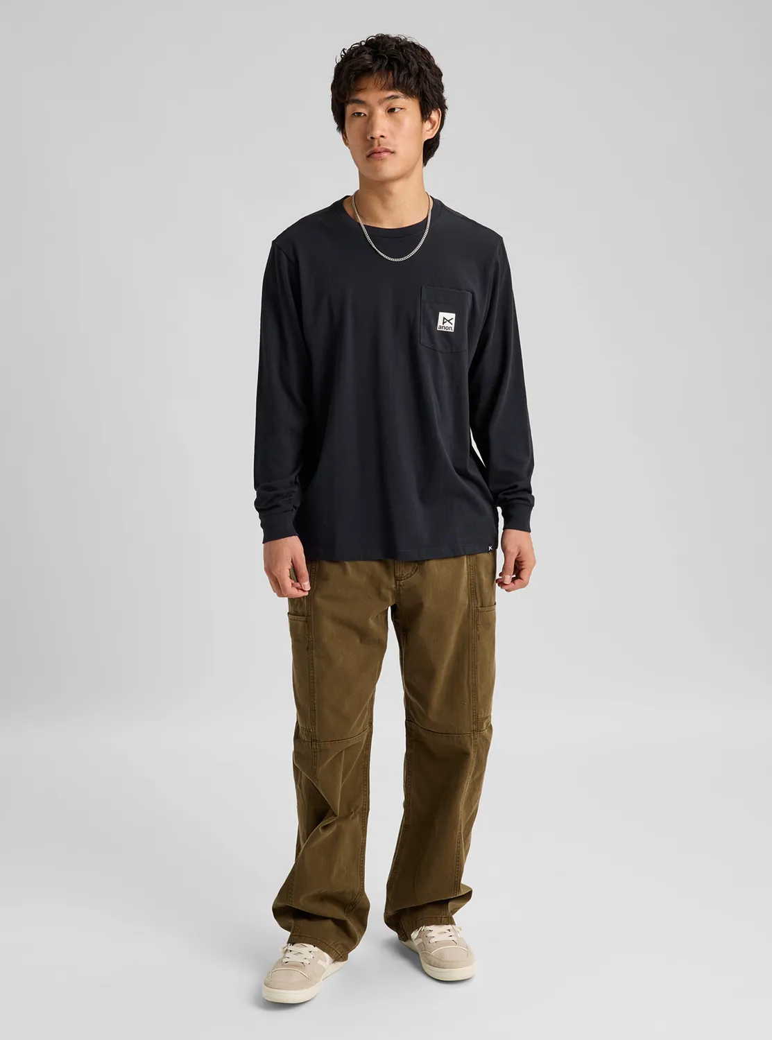 Burton Anon Long Sleeve T-Shirt True Black S-XL ekologisk