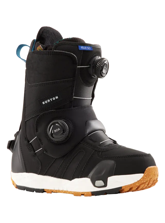 Burton Felix Step On boots dam Black snabb