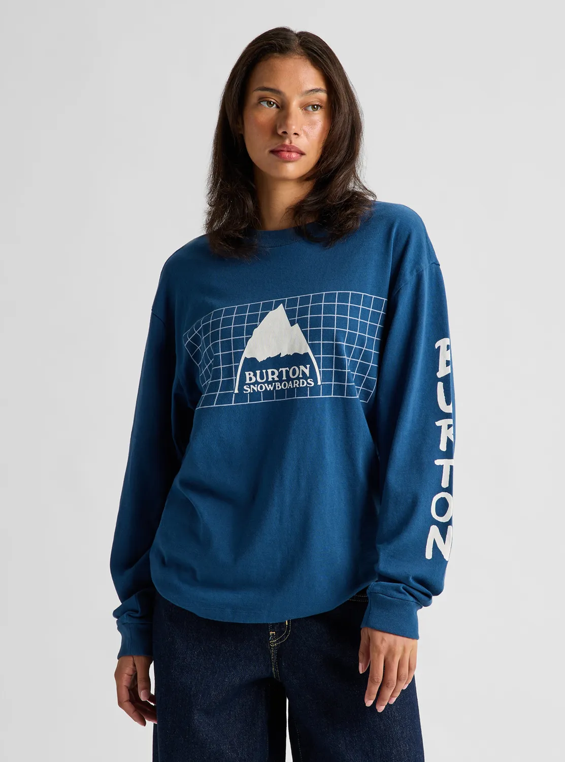 Burton 83 Squared långärmad t-shirt vit