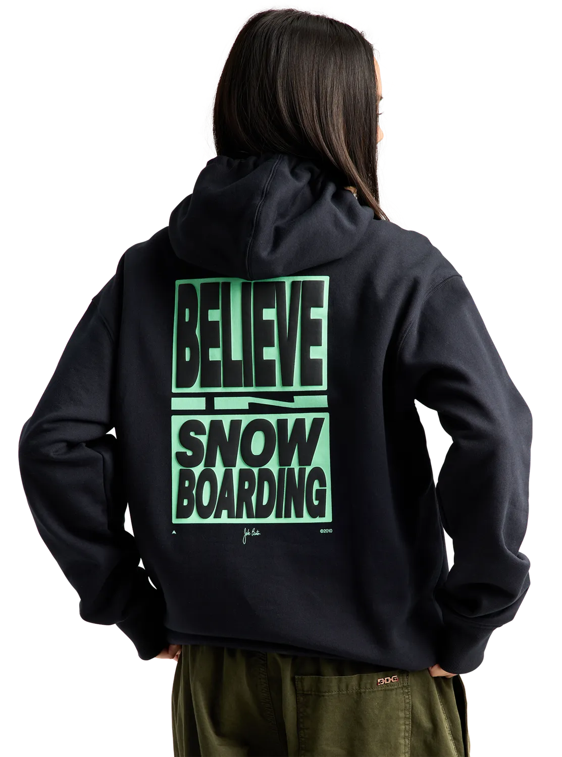 Burton From Burton to the World hoodie True Black ekologisk