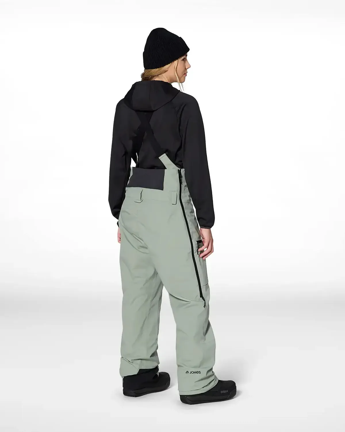 Jones MTN Surf Bibs skidbyxor dam Glacier Gray 20K