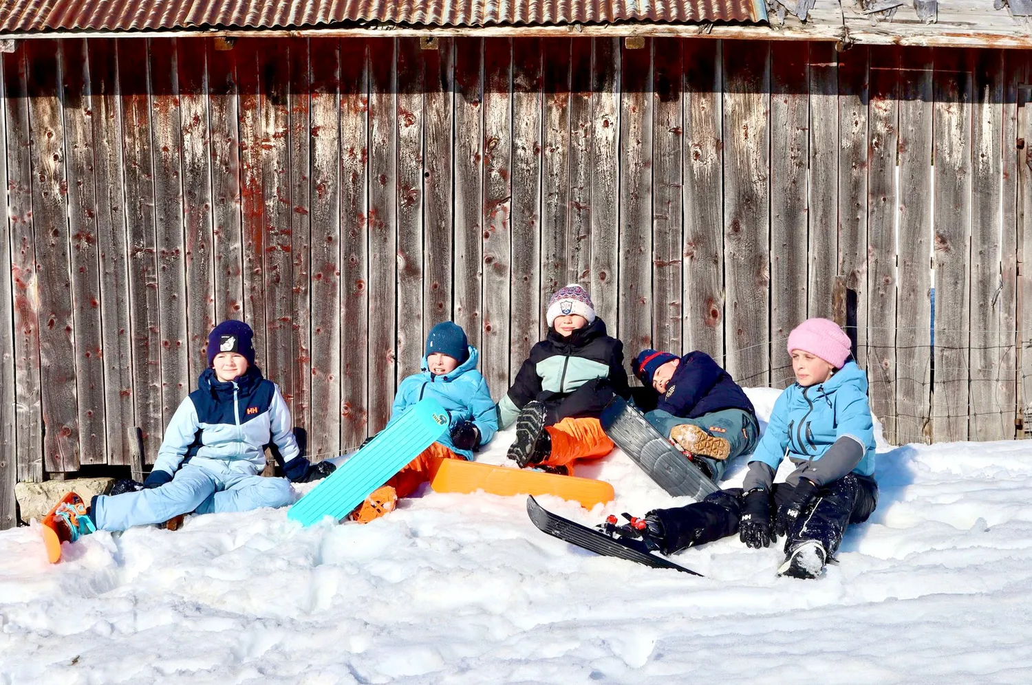 OneFoot Miniski miniskidor orange för lek