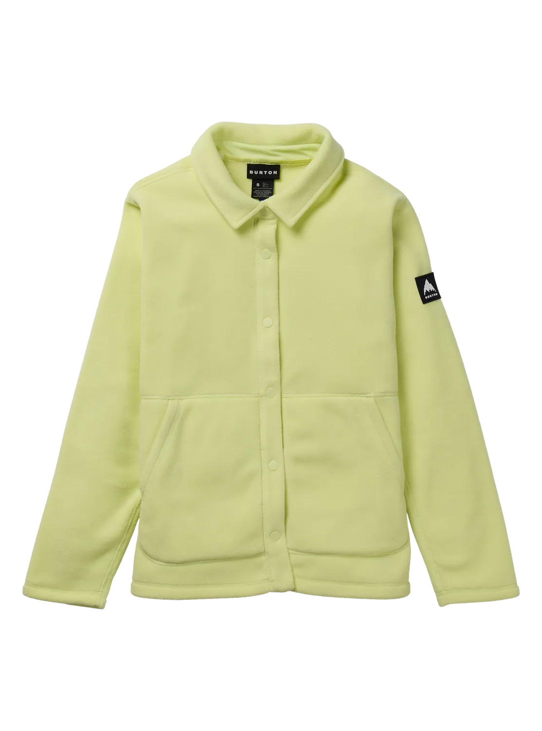 Burton Cinder Fleece snapshirt True Black dam