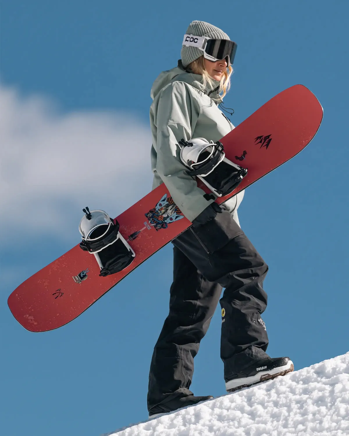 Jones Rally Cat Snowboard dam mellow camber lekfull