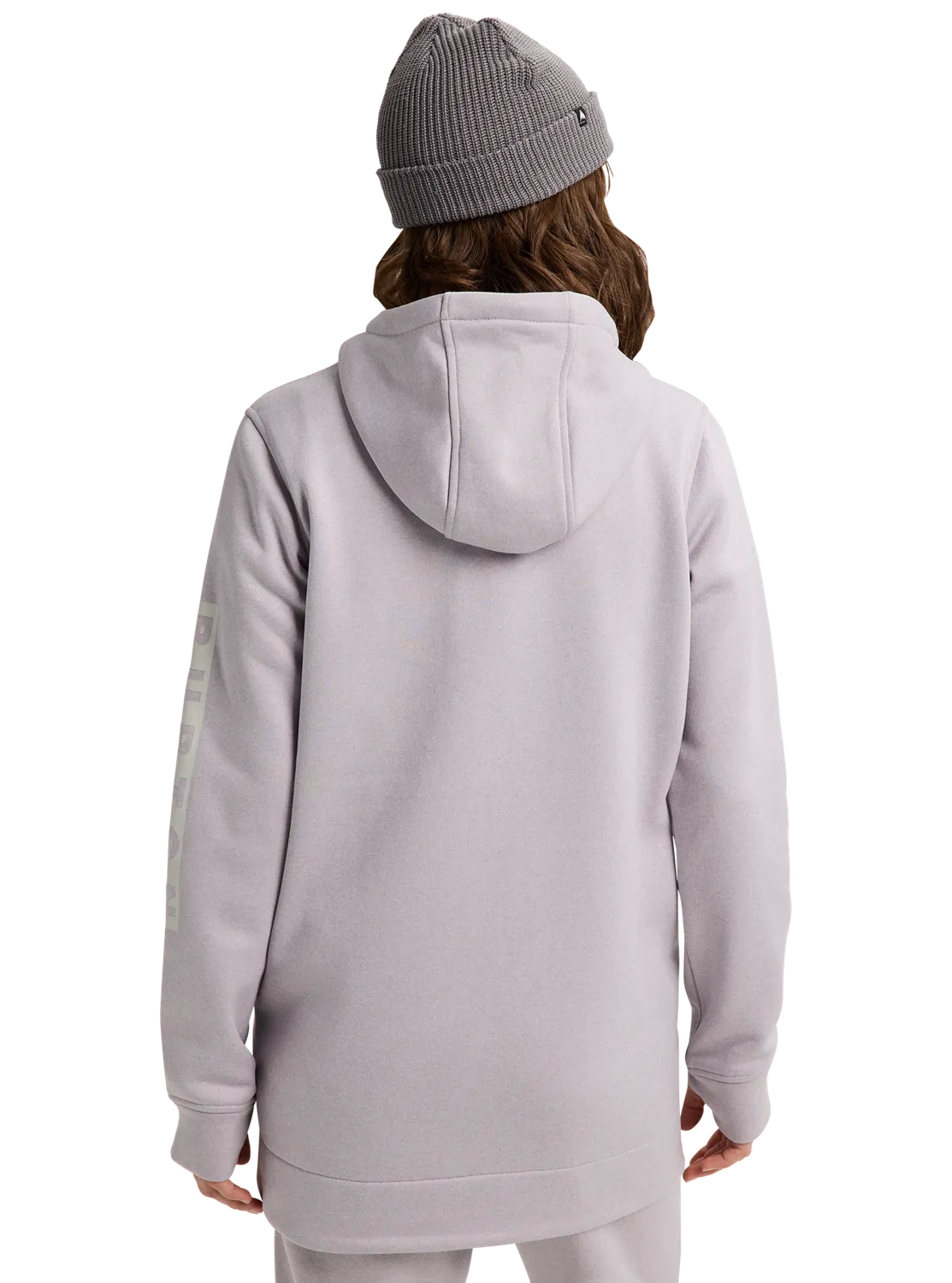 Burton Oak Long huvtröja Washed Lavender dam fleece