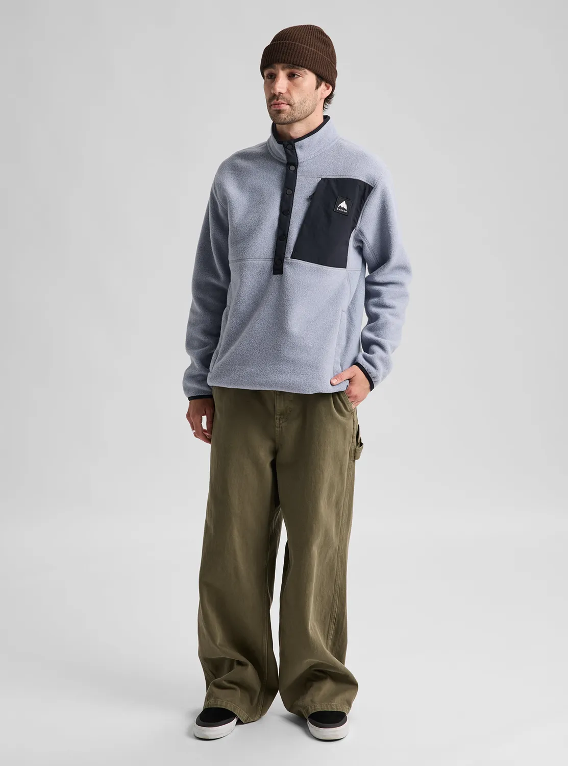 Burton Cinder fleecetröja True Black mellanlager