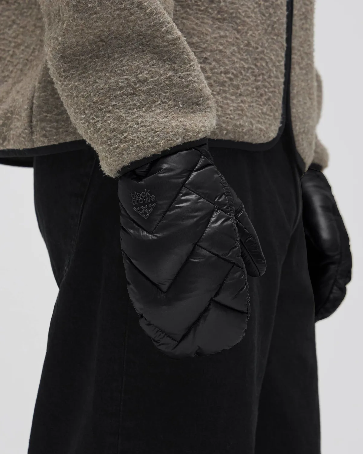 Black Crows Puffy Mitten vante L/XL svart dun