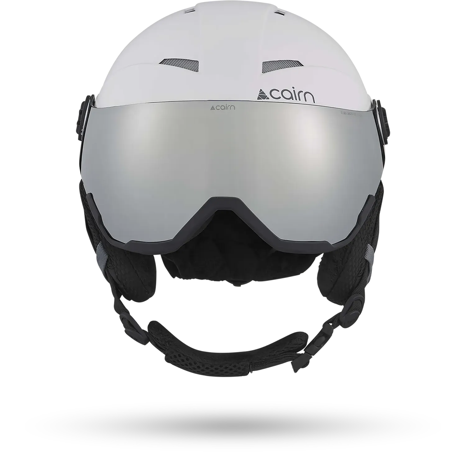 Cairn Android Visor skidhjälm vit grå med visir OTG