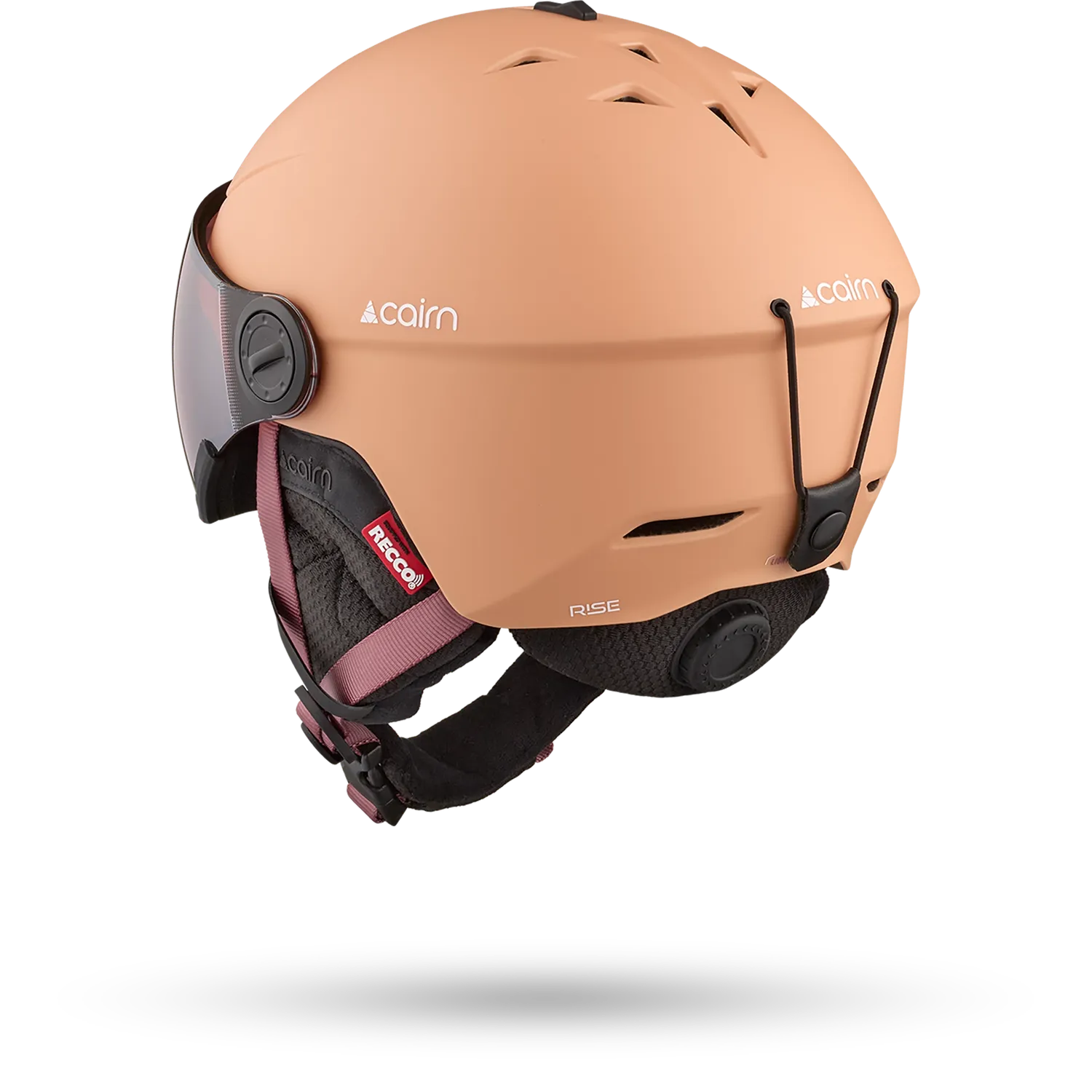 Cairn Rise Visor Pure Mat Peach skidhjälm 56/57 – visir