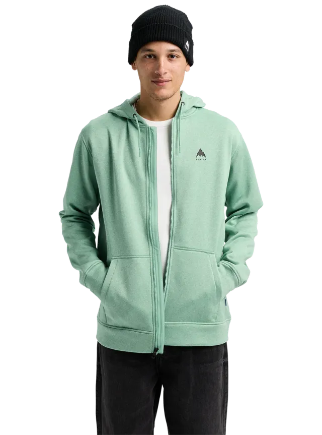 Burton Oak huvtröja herr Soft Sage full-zip varm