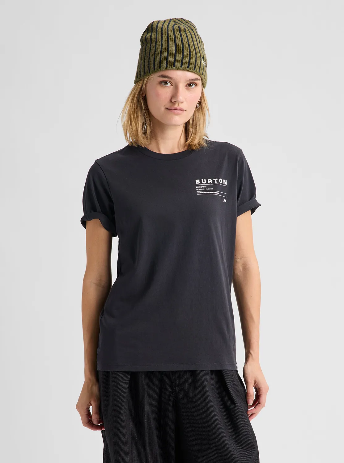 Burton Moretown t-shirt kort ärm svart lätt bomull