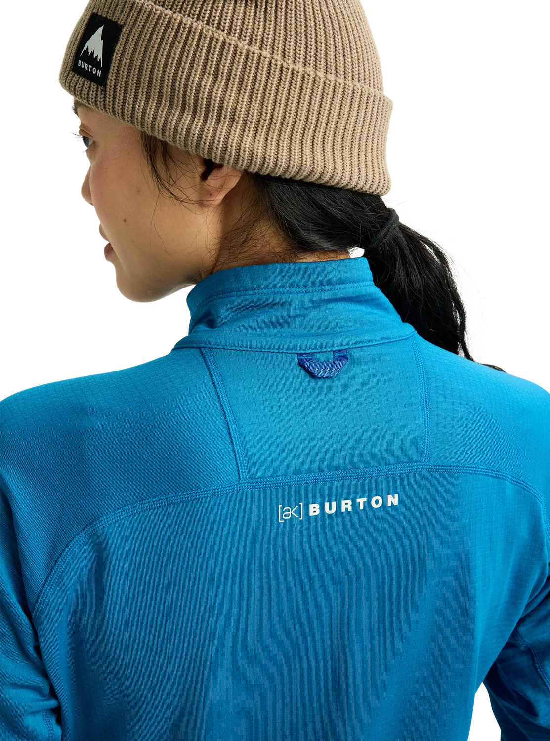 Burton [ak] Helium Grid fleece dam Blue Teal andas
