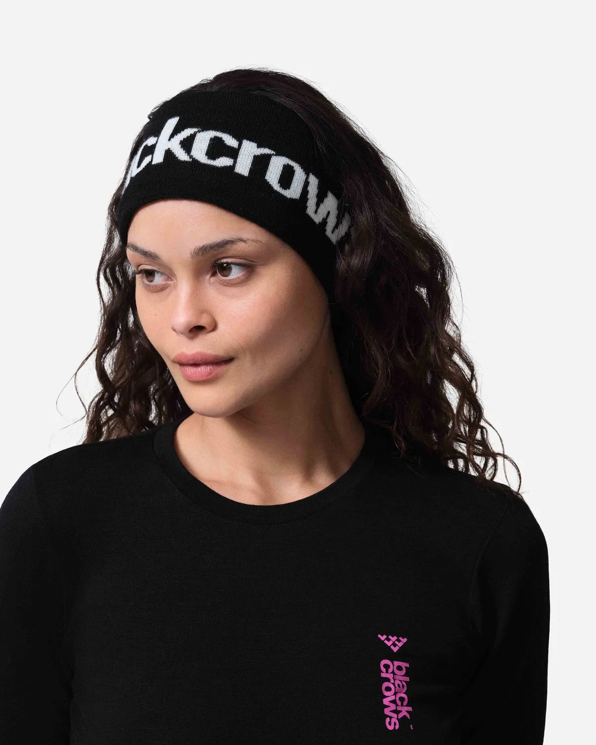 Black Crows Nooa pannband merinoull svart unisize fleece