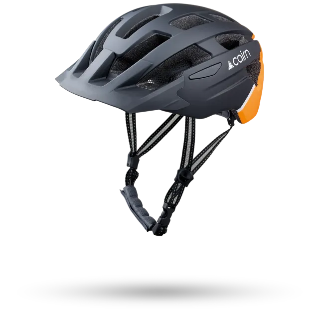 Cairn Prism XTR II cykelhjälm mat black neon orange ventilerad