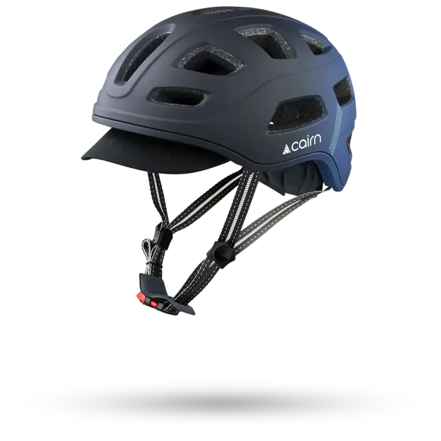 Cairn Quartz Mat cykelhjälm night black stad LED