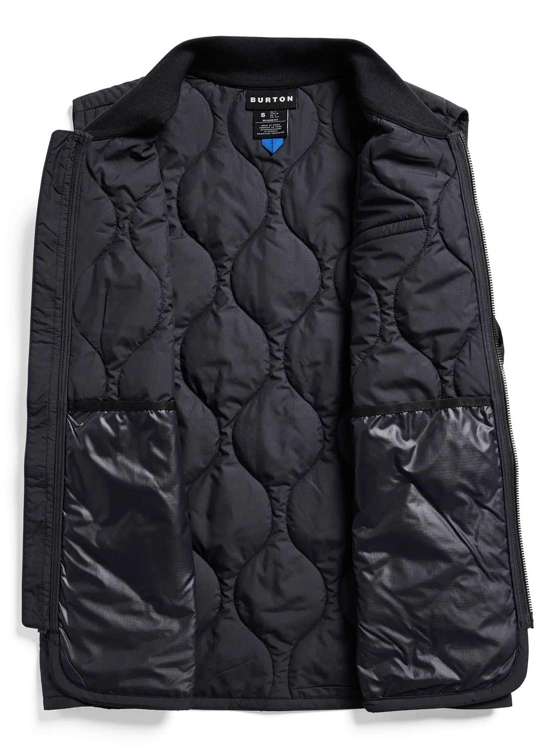 Burton Quilted Synthetic pufferväst dam True Black lätt