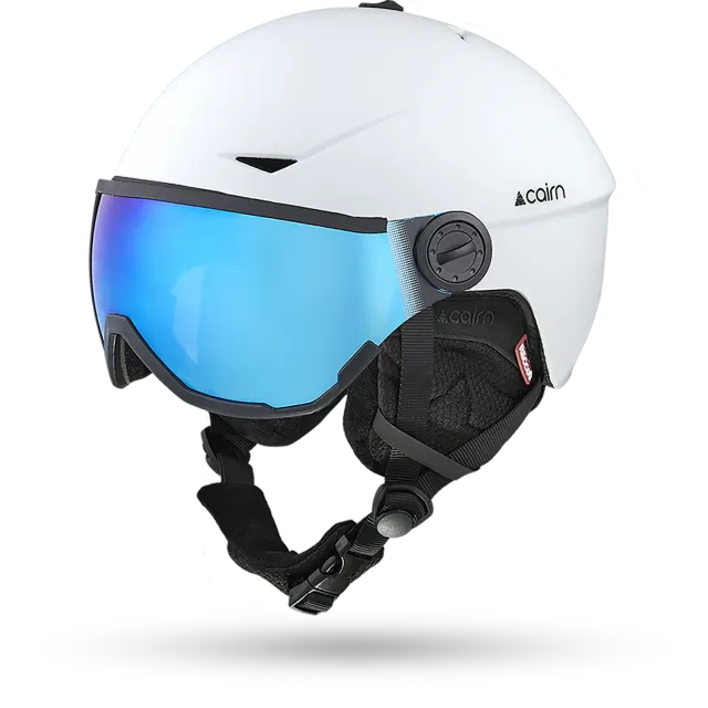 Cairn Rise II Visor skidhjälm matt vit kategori 3
