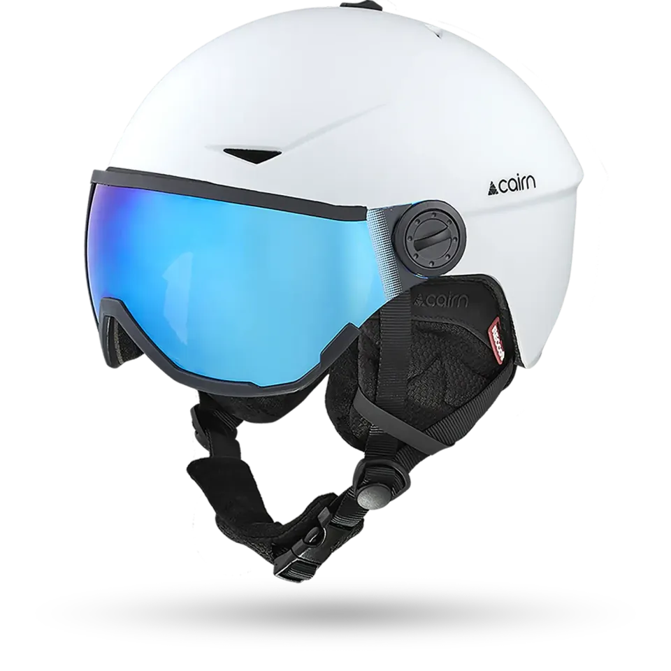 Cairn Rise II Visor skidhjälm matt vit kategori 3