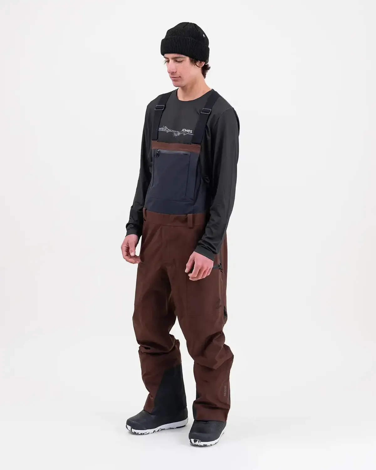 Jones Shralpinist Stretch Recycled 3L hängselbyxa Brun S