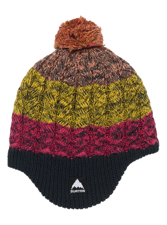 Burton Earflap Beanie barnmössa Sunrise Coral fleece